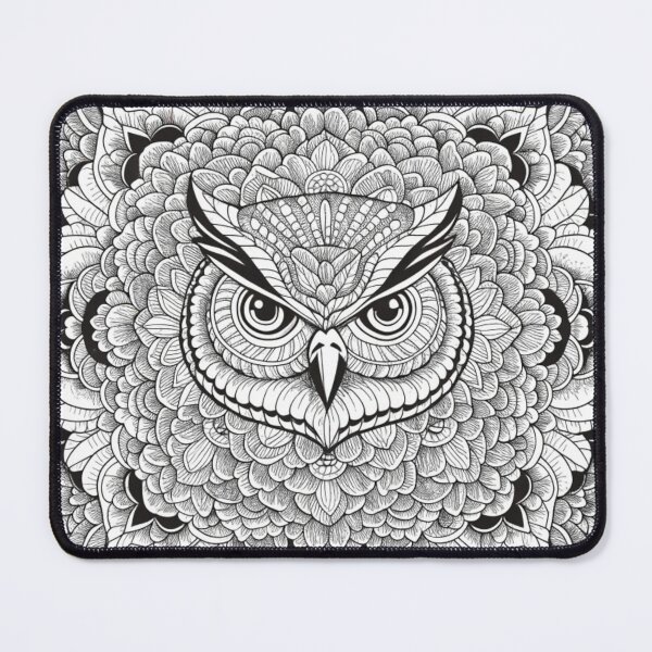 Item preview, Floral Mandala Art owl – Intricate Flower Mandala Design designed and sold by Anime9122.