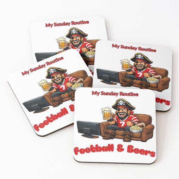 Item preview, Tampa Bay Buccaneers Sunday Routine Football and Beers Game Day T-Shirt designed and sold by ThatFootball12.