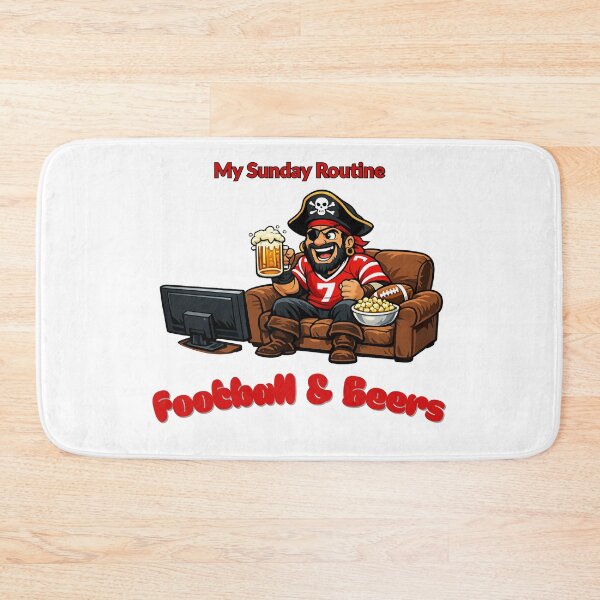 Item preview, Tampa Bay Buccaneers Sunday Routine Football and Beers Game Day T-Shirt designed and sold by ThatFootball12.