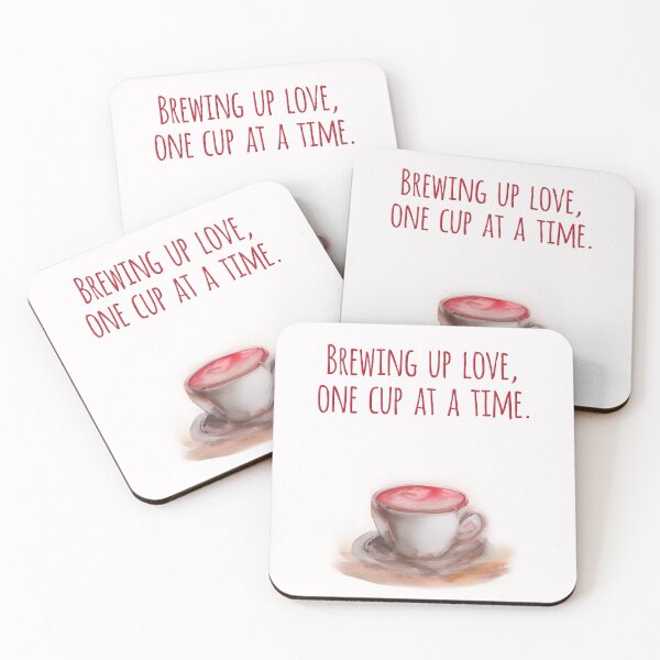 Item preview, Brewing Up Love, One Cup at a Time designed and sold by Art & Coffee.