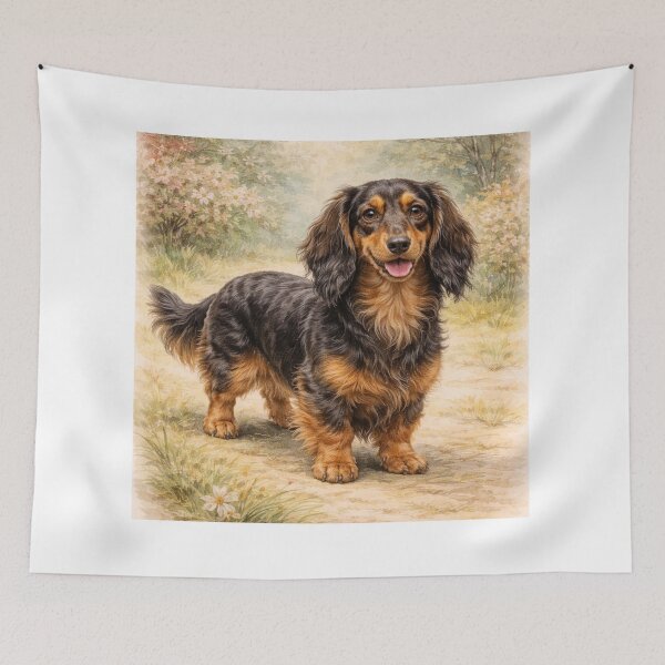 Item preview, Vintage Dachsund  designed and sold by Blackberry Hill Design Co..