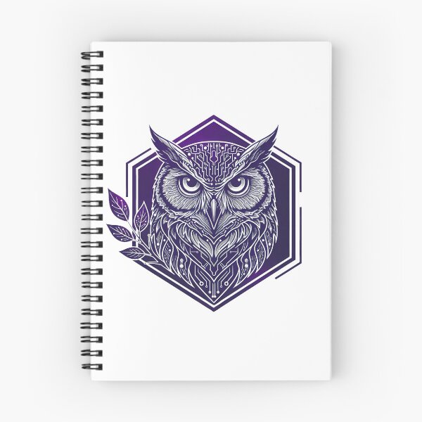 Item preview, Cyber Owl Tech Art - Futuristic Neon Circuit Night Bird Illustration designed and sold by AbulailArt.