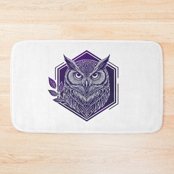Item preview, Cyber Owl Tech Art - Futuristic Neon Circuit Night Bird Illustration designed and sold by AbulailArt.