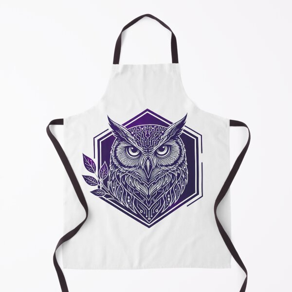 Item preview, Cyber Owl Tech Art - Futuristic Neon Circuit Night Bird Illustration designed and sold by AbulailArt.