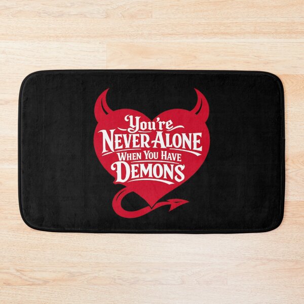 Item preview, You’re Never Alone – Devil Heart Dark Humor designed and sold by SidTastic .
