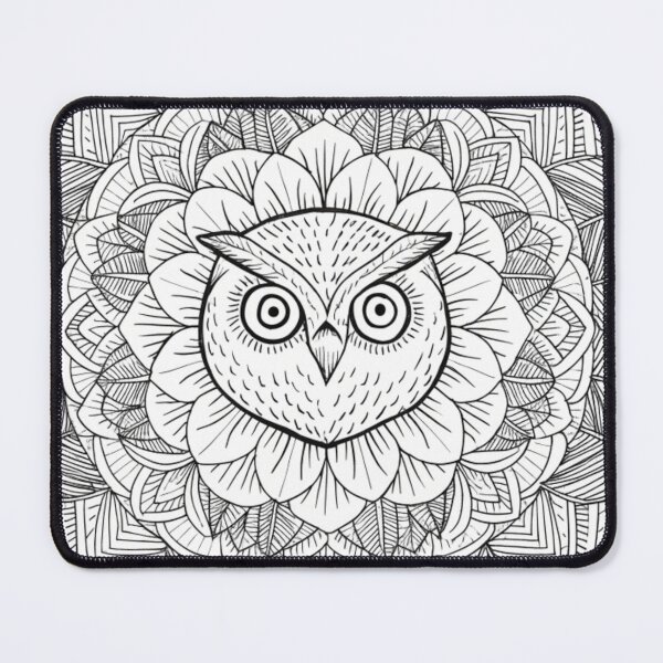 Item preview, Floral Mandala Art owl – Intricate Flower Mandala Design designed and sold by Anime9122.