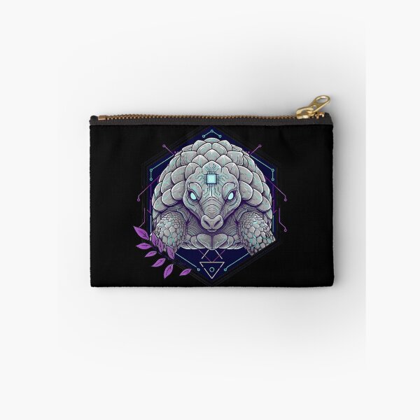 Item preview, Cyber Pangolin Tech Art - Futuristic Neon Circuit Armored Wildlife Illustration designed and sold by AbulailArt.