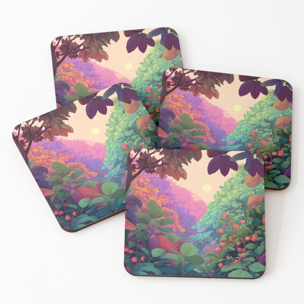 Item preview, Colorful Tropical Valley Landscape designed and sold by LuminousFoundry.
