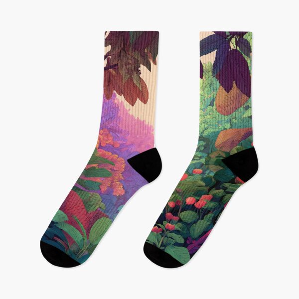 Item preview, Colorful Tropical Valley Landscape designed and sold by LuminousFoundry.