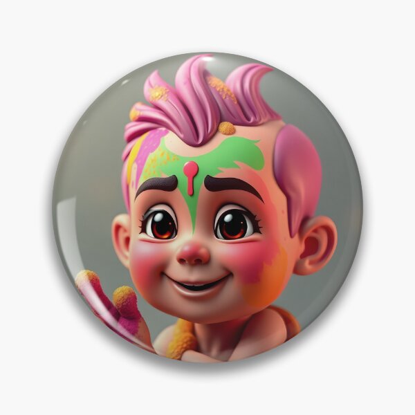 Item preview, Vibrant Holi Character Sticker designed and sold by Teewave-Ashish.