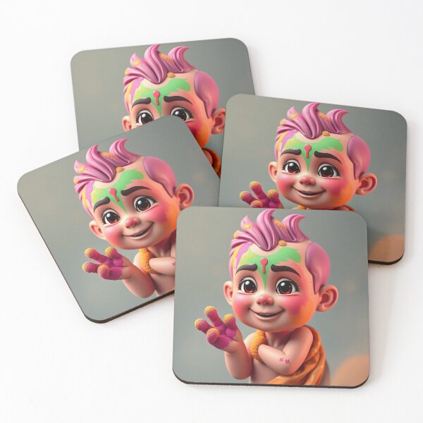 Item preview, Vibrant Holi Character Sticker designed and sold by Teewave-Ashish.
