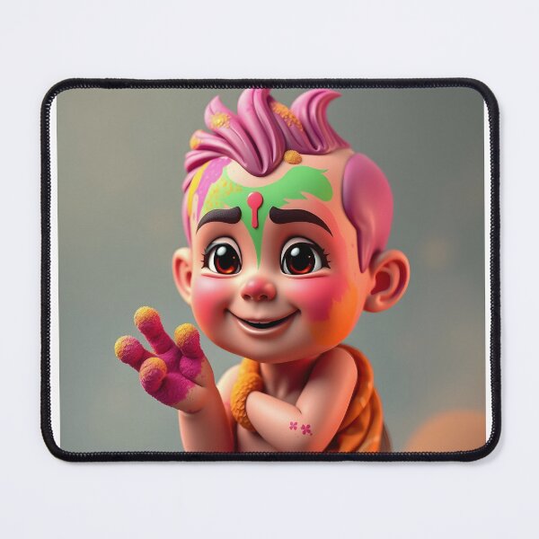 Item preview, Vibrant Holi Character Sticker designed and sold by Teewave-Ashish.
