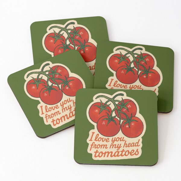 Item preview, I Love You From My Head Tomatoes Pun designed and sold by laterkatergator.