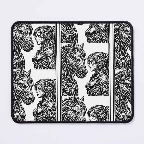 Item preview, mechaniczny koń i dziewczyna designed and sold by inkstablestudio.