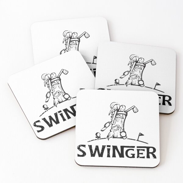 Item preview, Funny Golf Shirt Tiki Swinger Distressed Vintage Golfer Gift designed and sold by 19thHoleHumor.