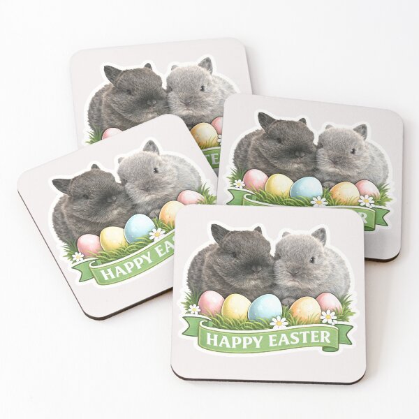 Item preview, Happy Easter Bunny – Cute Baby Rabbits Easter Design designed and sold by Studio Origins NZ (SO NZ).