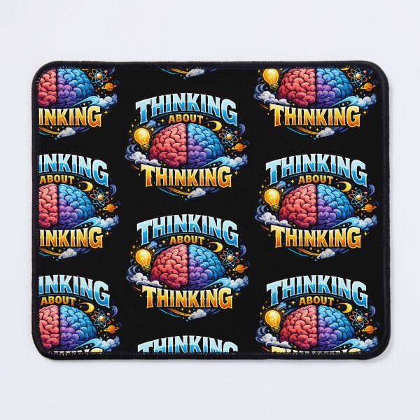 Item preview, Thinking About Thinking Funny Intellectual Humor Philosophy Nerd Variant designed and sold by TeeTimeTreasure.