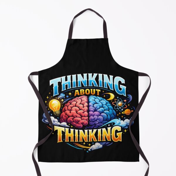 Item preview, Thinking About Thinking Funny Intellectual Humor Philosophy Nerd Variant designed and sold by TeeTimeTreasure.