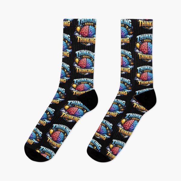 Item preview, Thinking About Thinking Funny Intellectual Humor Philosophy Nerd Variant designed and sold by TeeTimeTreasure.