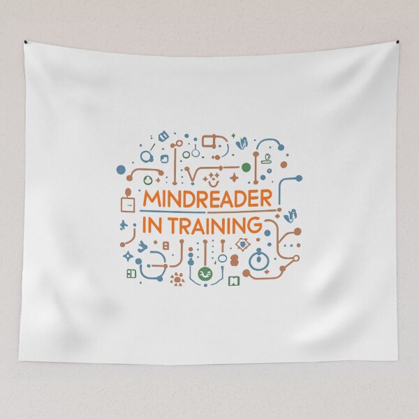 Item preview, Mindreader In Training – Psychology Student Humor Design designed and sold by CyfroweMysli.