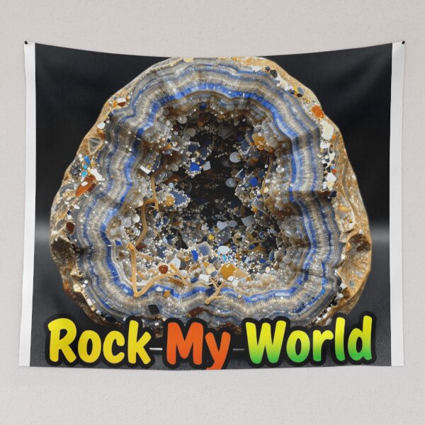 Item preview, rock my world colorful geological geode design designed and sold by SmashingDeals.