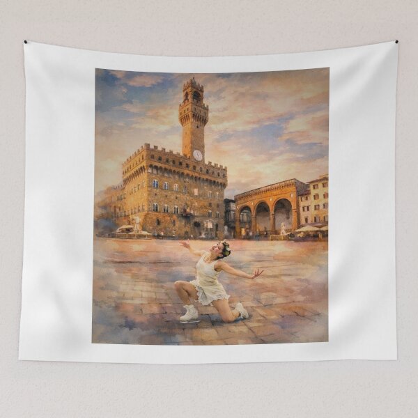 Item preview, Florence Golden Hour Figure Skat designed and sold by origin-arthouse.