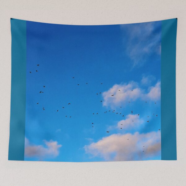 Item preview, blue sky with beards designed and sold by Draviof.