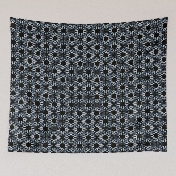 Item preview, Grunge Rustic Pattern in Blue on Black designed and sold by Artistestella.