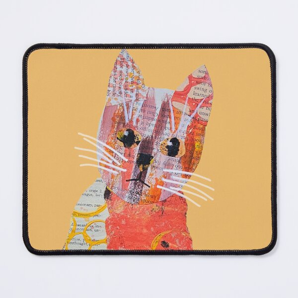 Item preview, Tabby Cat, a collaged cat designed and sold by RachelHayesArt.