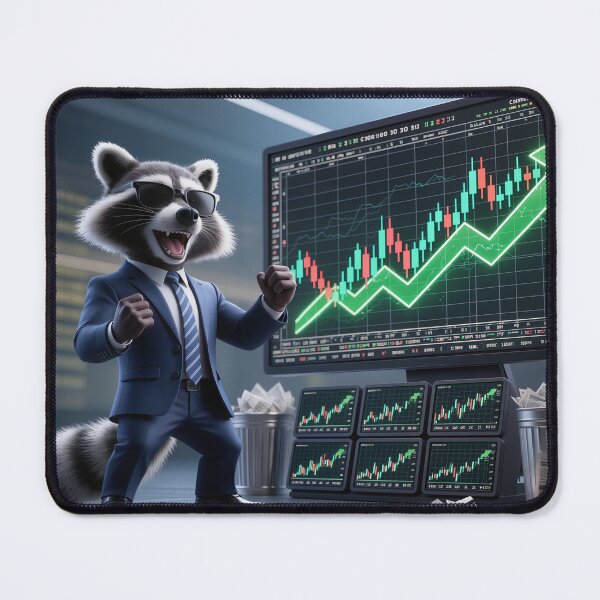 Item preview, Diamond Hands Raccoon – Trash to Treasure Trader designed and sold by SynthRaccoon.