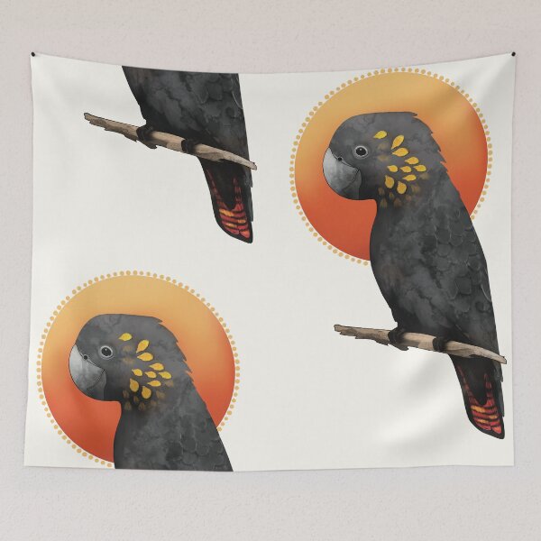 Item preview, Glossy Black Cockatoo Australian Animal designed and sold by Karin Taylor.
