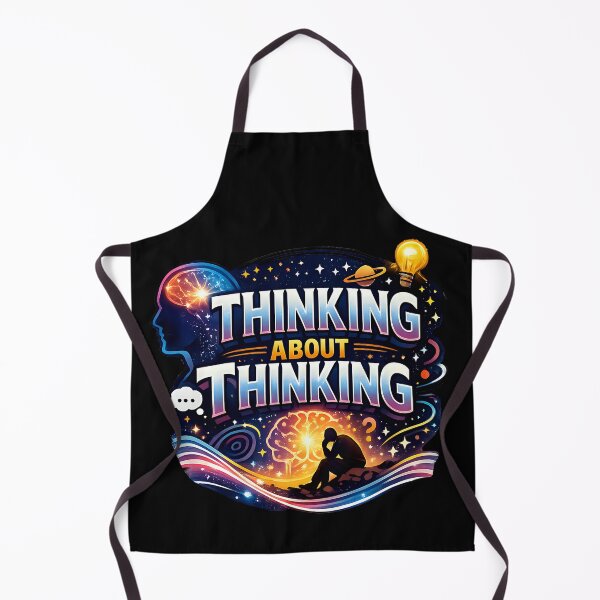 Item preview, Thinking About Thinking Deep Thoughts Philosophy Humor Intellectual Design designed and sold by TeeTimeTreasure.