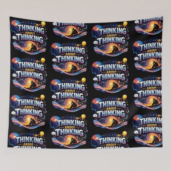 Item preview, Thinking About Thinking Deep Thoughts Philosophy Humor Intellectual Design designed and sold by TeeTimeTreasure.