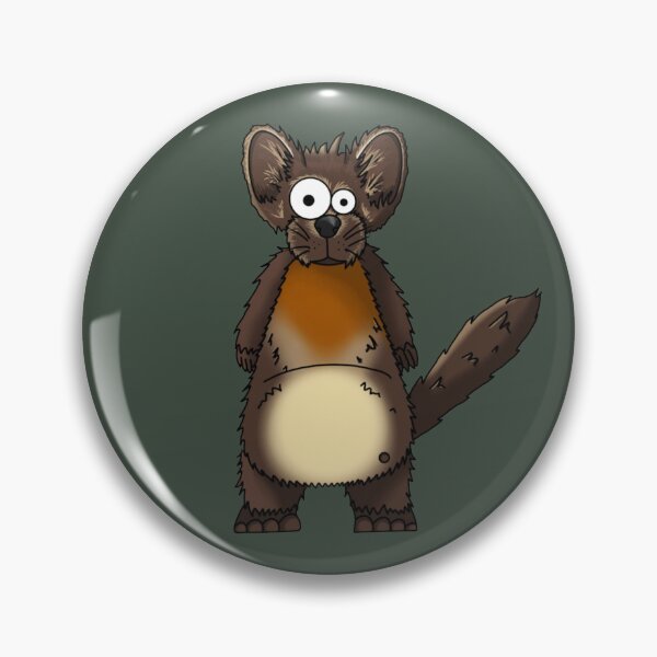 Item preview, Perry the Pine Marten - Whimsical Hand-Drawn Wildlife Art designed and sold by Englandbear.