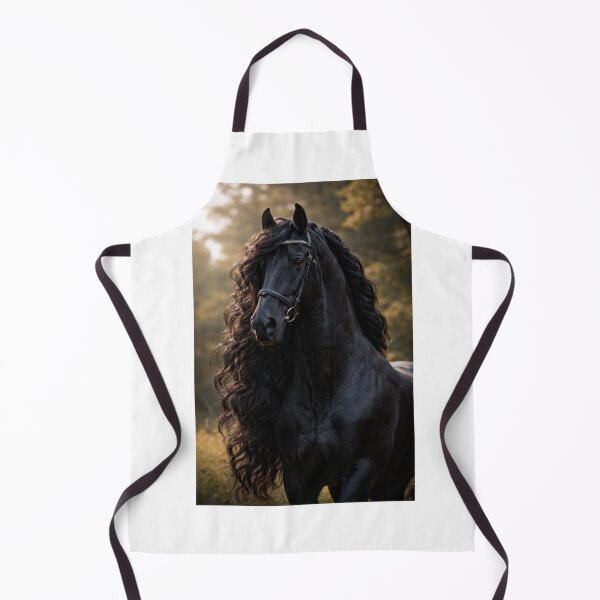 Item preview, Majestic Friesian Horse – Elegant Black Stallion Portrait designed and sold by CreativeNest88.