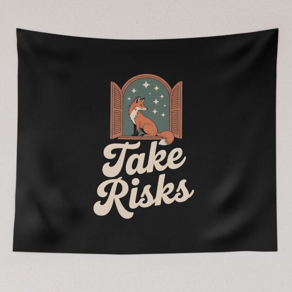Item preview, Take Risks - Courage For A New Chapter Fox In Window designed and sold by AmazingViews.