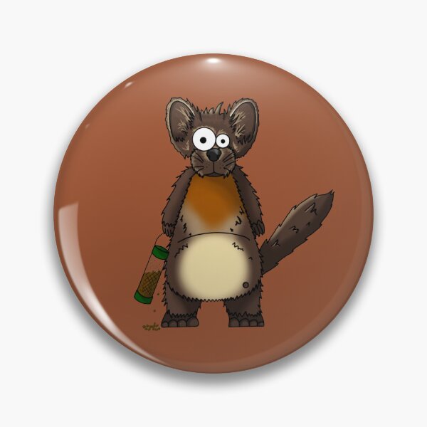 Item preview, Perry the Pine Marten Bird Feeder Thief - Hand-Drawn Funny Animal Art designed and sold by Englandbear.