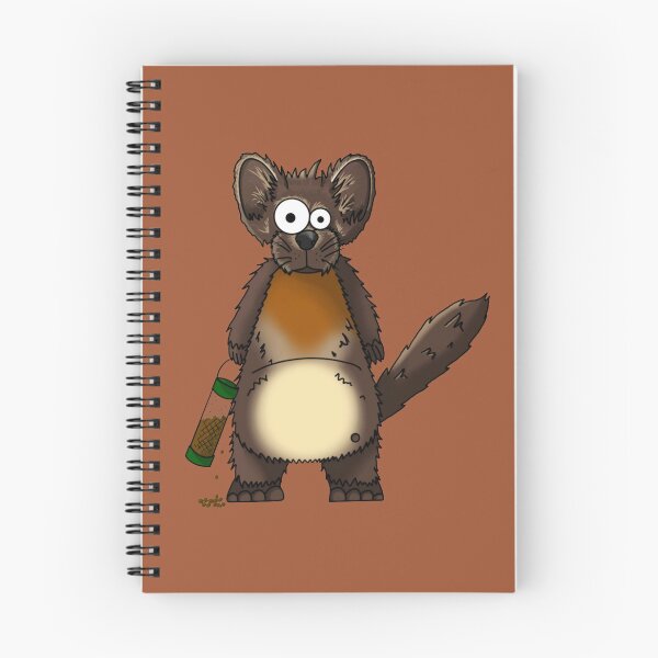 Item preview, Perry the Pine Marten Bird Feeder Thief - Hand-Drawn Funny Animal Art designed and sold by Englandbear.