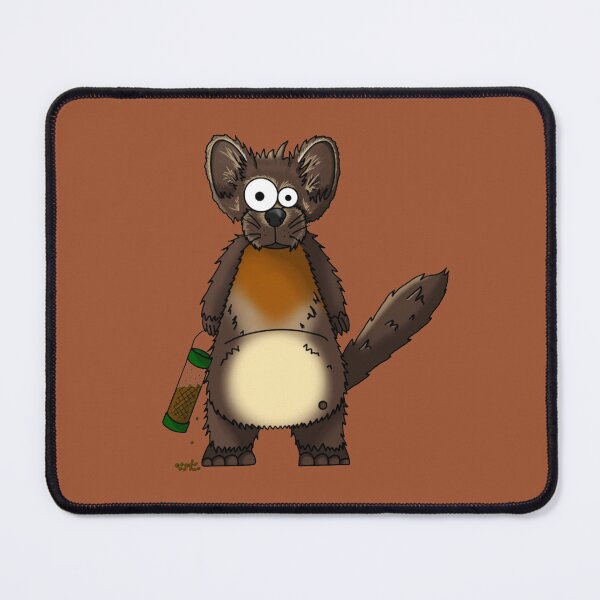 Item preview, Perry the Pine Marten Bird Feeder Thief - Hand-Drawn Funny Animal Art designed and sold by Englandbear.
