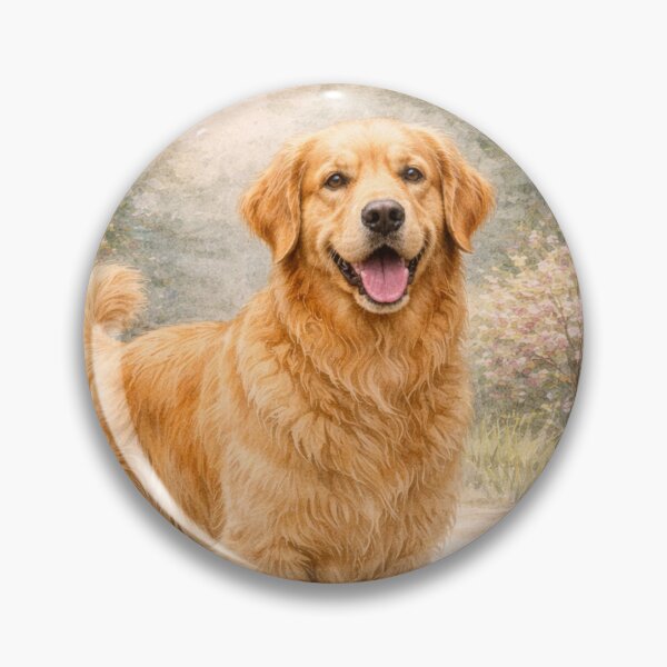 Item preview, Vintage Golden Retriever designed and sold by Blackberry Hill Design Co..