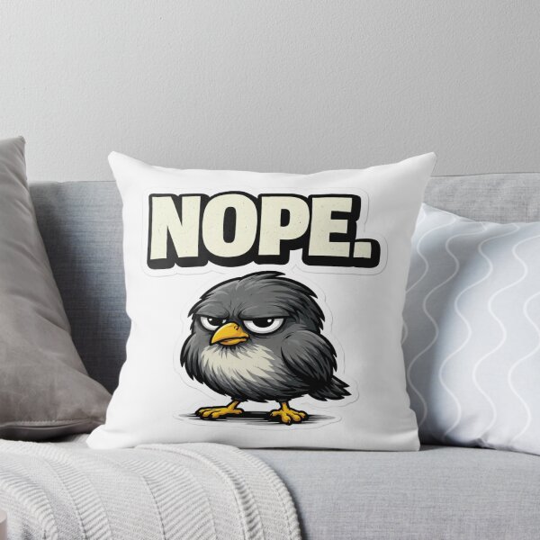 Item preview, Nope. – Grumpy Bird Club Funny Sarcastic Introvert Humor designed and sold by DigiWoosh.