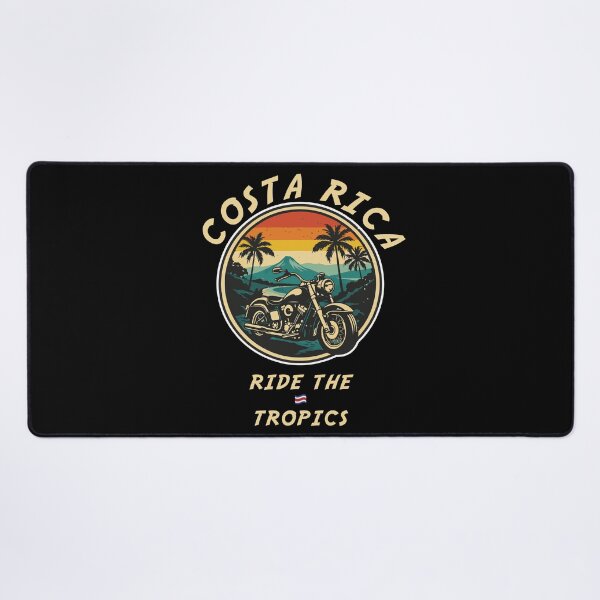 Item preview, Ride the Tropics Costa Rica Motorcycle Shirt Tropical Biker Travel Tee designed and sold by Freki & Geri.