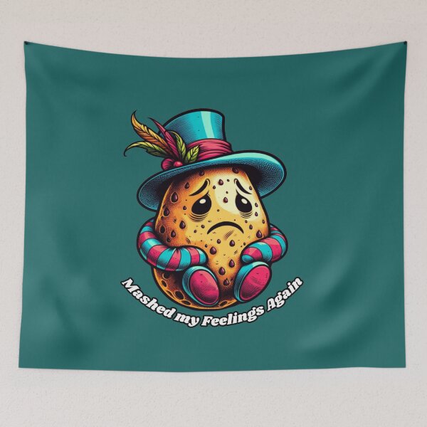 Item preview, Sad Potato in Fancy Hat designed and sold by All About DigiCraft by Fedelina.