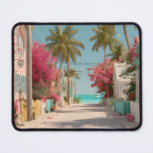 Item preview, Key Largo Palm Lined Street to Turquoise Ocean designed and sold by daila70.