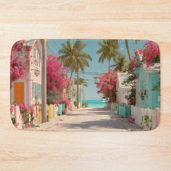 Item preview, Key Largo Palm Lined Street to Turquoise Ocean designed and sold by daila70.