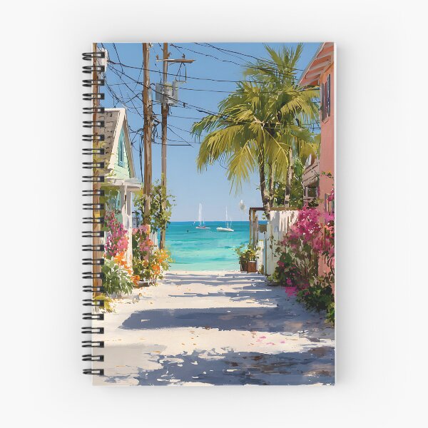 Item preview, Key Largo Tropical Street with Ocean View designed and sold by daila70.