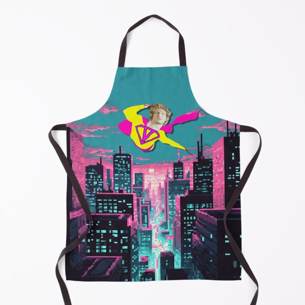 Item preview, Vaporwave Man OC in vibrant skyscape pixel art designed and sold by SamiVaporStudio.