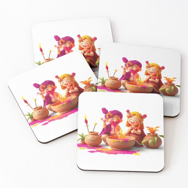 Item preview, Traditional Holi Kids Sticker designed and sold by Teewave-Ashish.