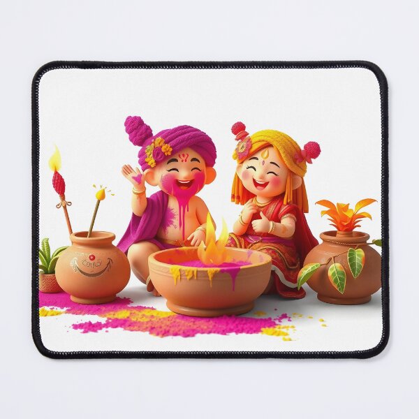Item preview, Traditional Holi Kids Sticker designed and sold by Teewave-Ashish.