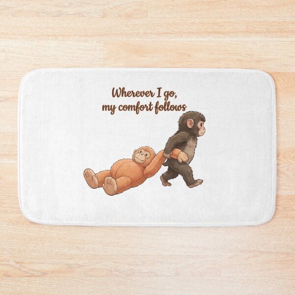 Item preview, Wherever I Go My Comfort Follows - Baby Monkey Punch designed and sold by KubbyArt.